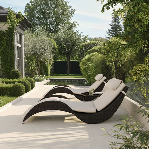 Wave Sun Lounger Set Compact