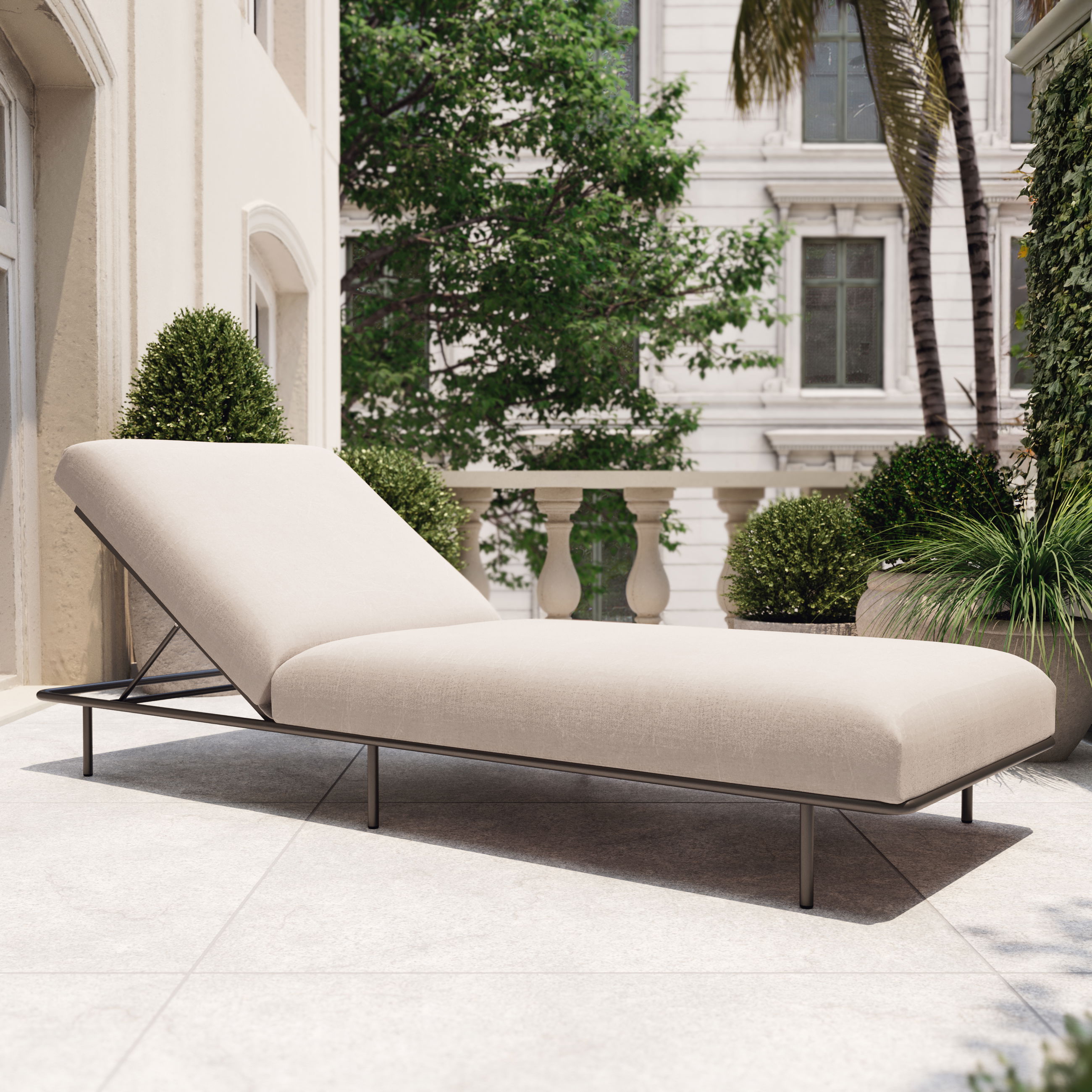 Pagoda Sun Lounger Compact