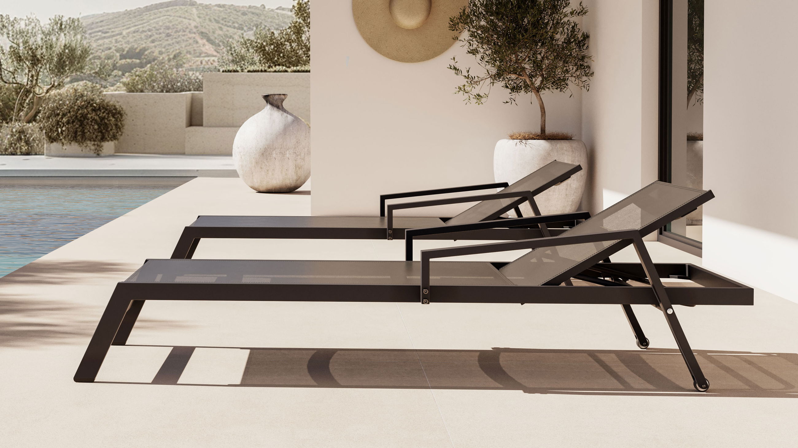 Eldorado Sun Lounger Set Compact (weiß)