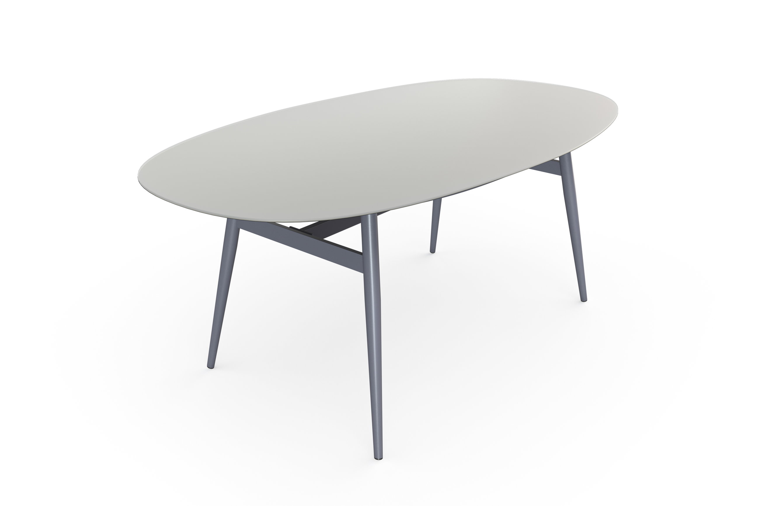 Board 180 cm Esstisch (seidengrau)