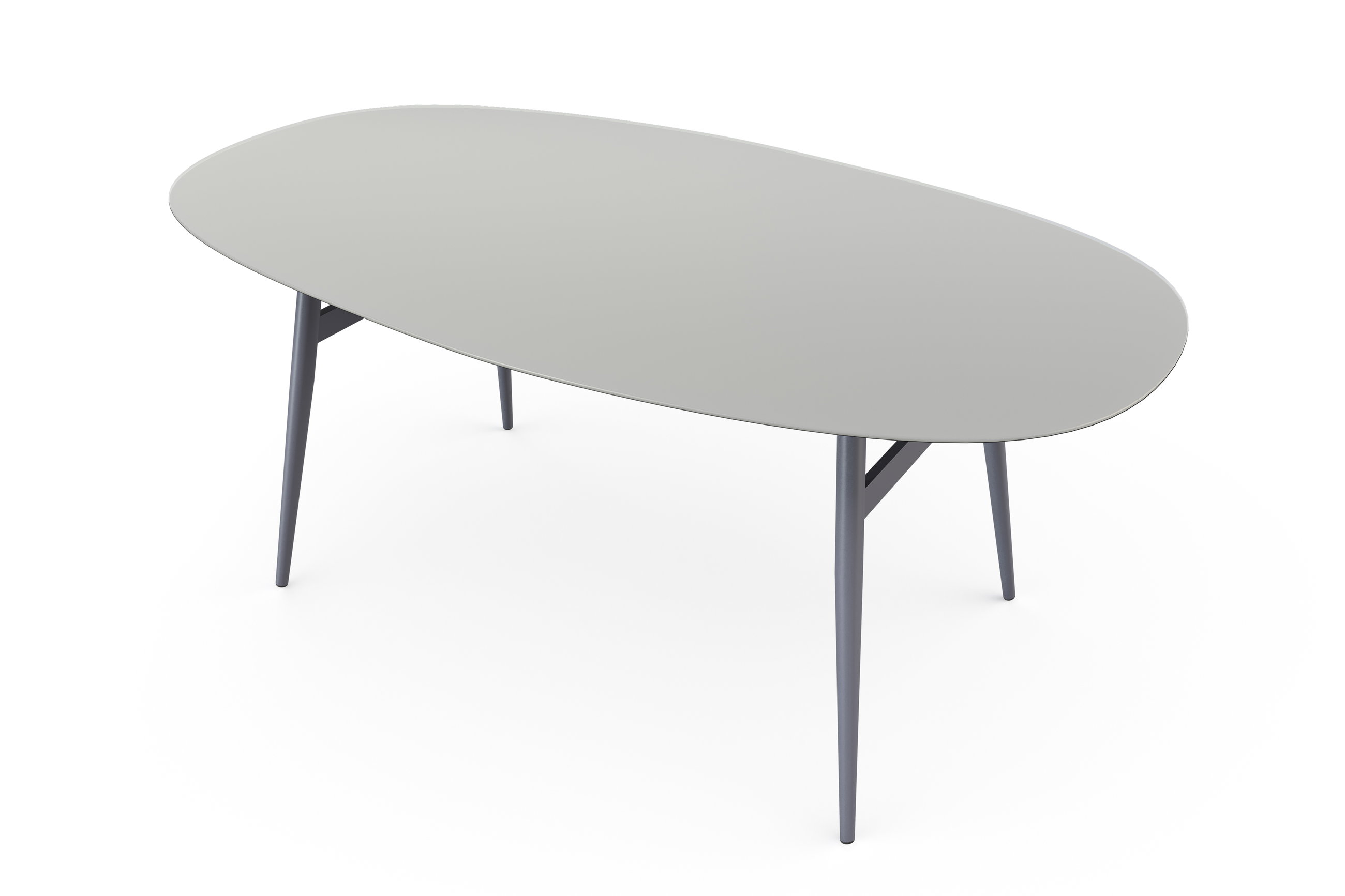 Board 180 cm Esstisch (seidengrau)