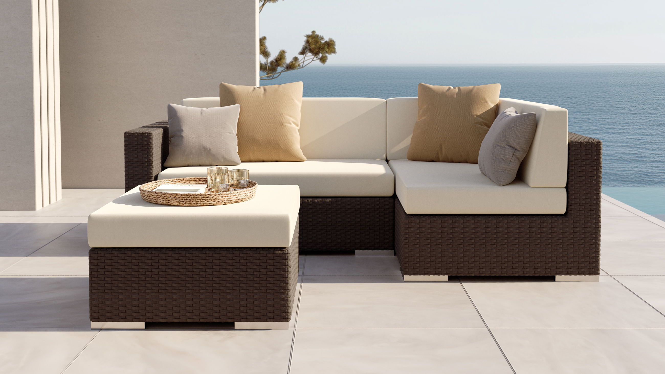 Cube Lounge Mini rechts (anthrazit)