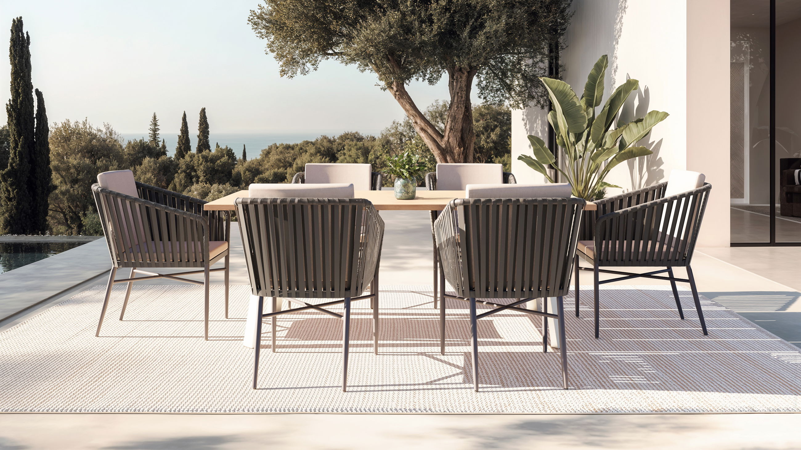 Sevilla Dining 6 (anthrazit)