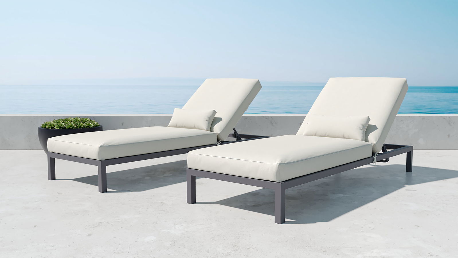 Plaza Sun Lounger Set Compact