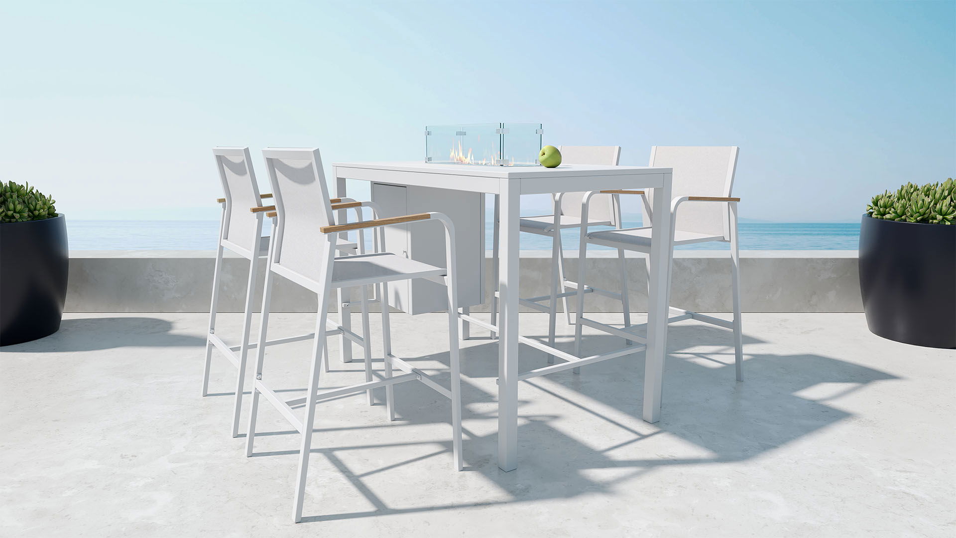 Alto Dining 4 mit Feuertisch